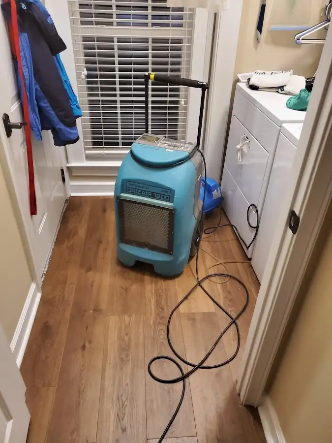Commercial dehumidifier deployed for Flood Damage Cleanup in Palmdale